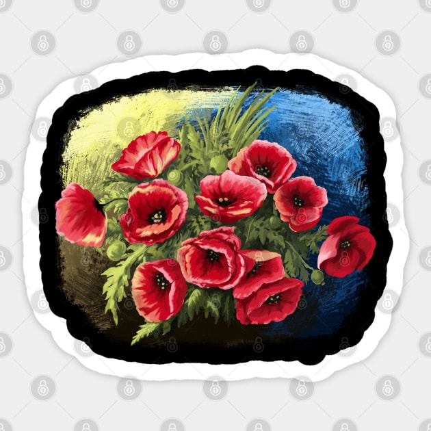 poppies Sticker by xlhombat